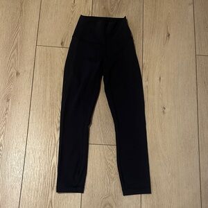 Black Lululemon Wundertrain High-Waisted Leggings size 2
